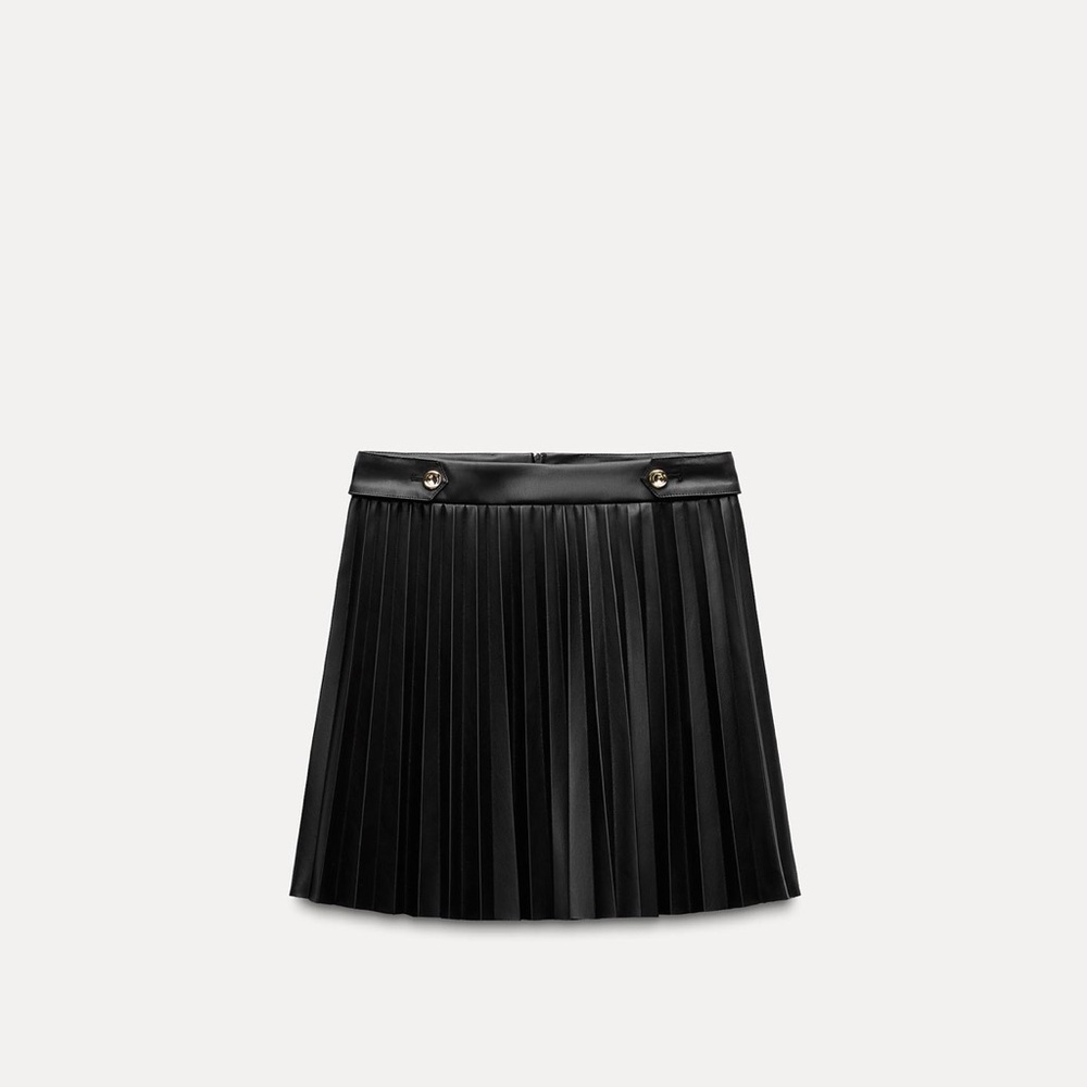 Zara Faux leather Skirt.